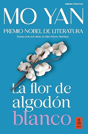 La flor de algodón blanco